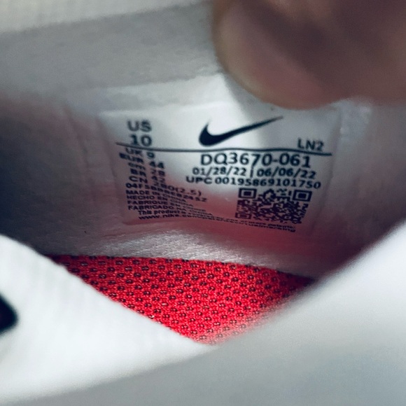 Nike Vapor Edge Pro 360 Men’s Size 10 Black/University Red-White DQ3670-061. - Picture 11 of 12